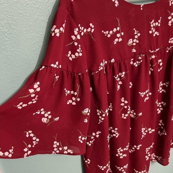 LOFT Red Blouse - Picture 3 of 5